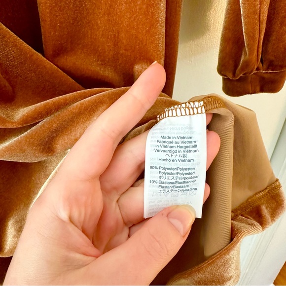 Madewell Balloon Sleeve Velvet Mini Dress - Picture 5 of 7